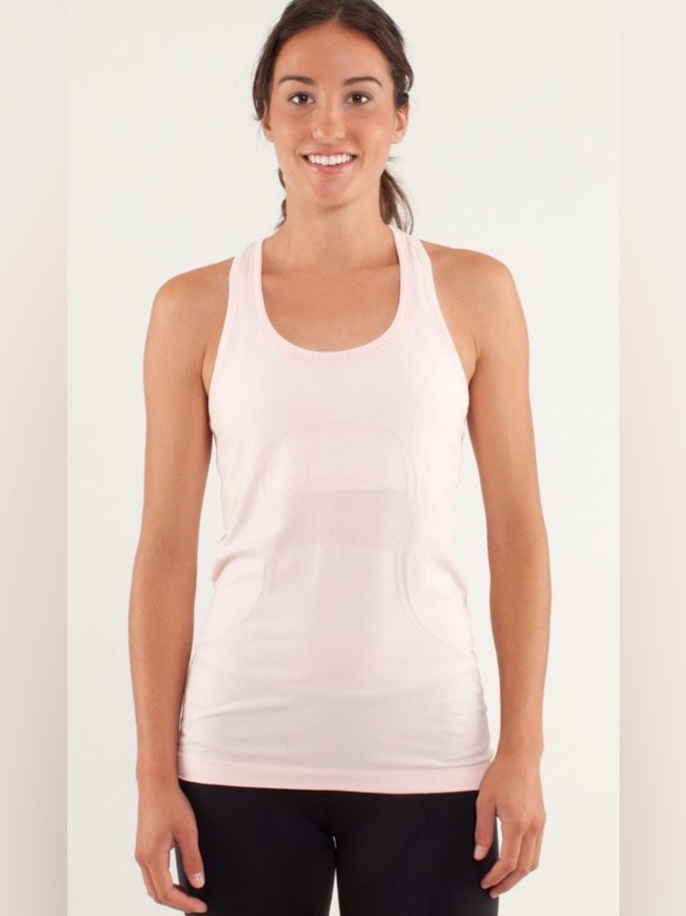 Lululemon Swiftly Racerback Tank Top Blush Pink Size 14